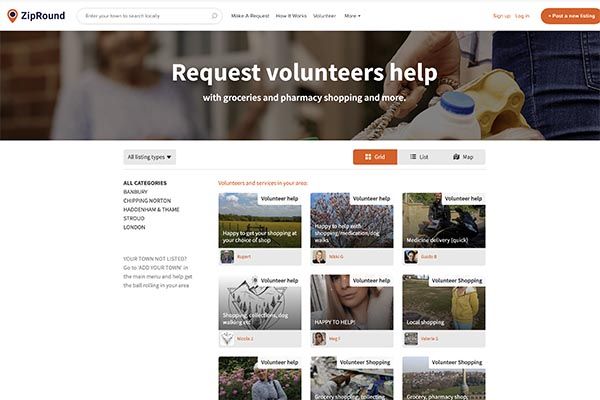 ZipRound volunteer service